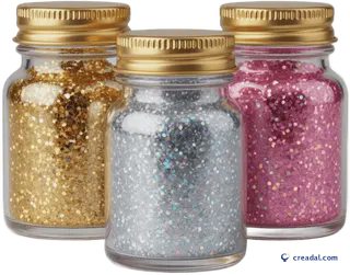 Three Glitter Jars