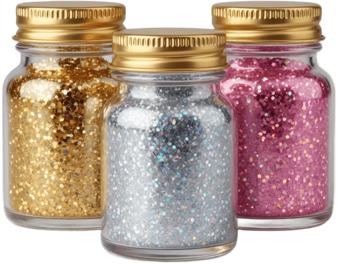 Three Glitter Jars