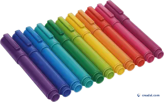Rainbow Felt Markers