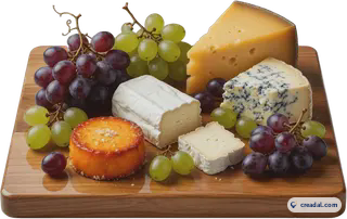 Cheese and grape board
