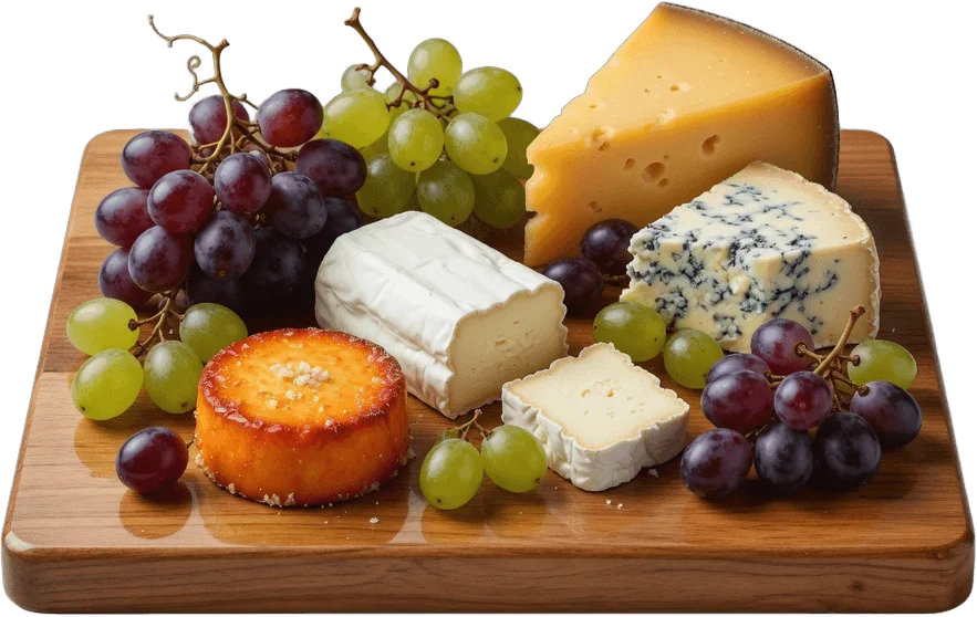 Cheese and grape board