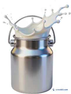 Metal milk pail