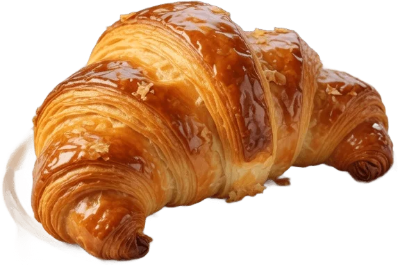 Golden Croissant Plate