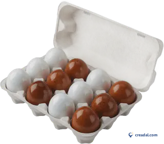 Open egg carton