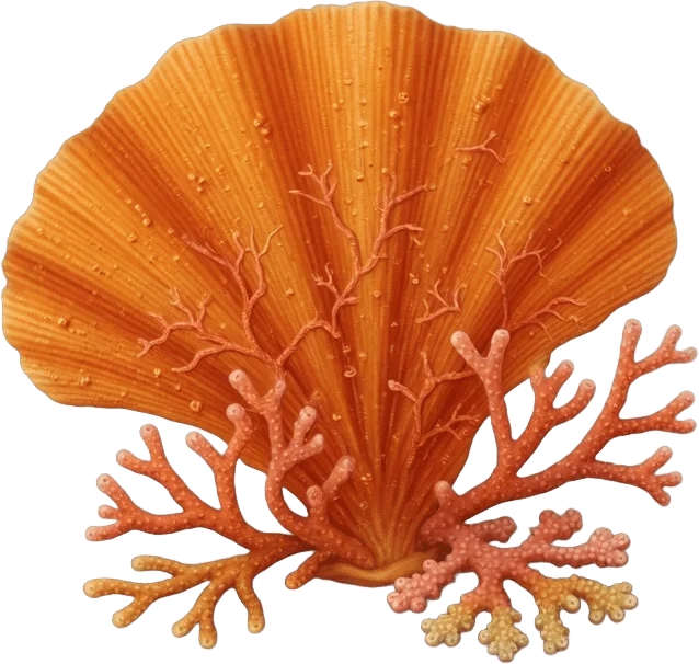 Corail Éventail Orange