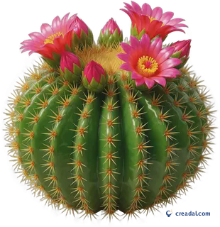 Cactus Tonneau Fleuri