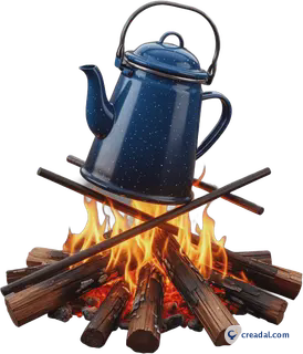 Feu et Cafetière