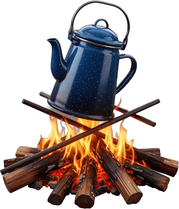 Feu et Cafetière