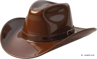 Chapeau cowboy brun