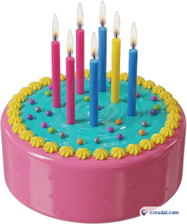 Bolo com velas