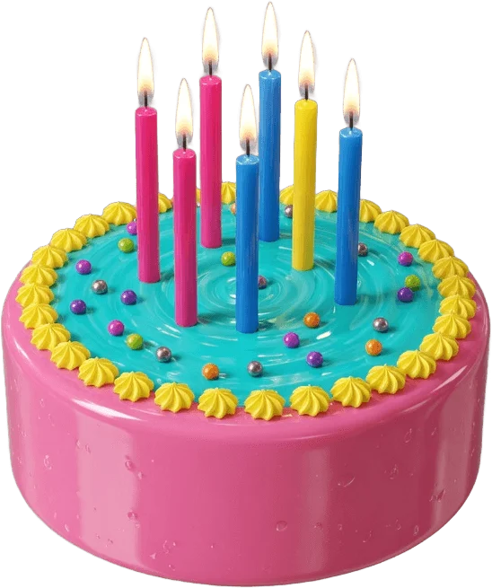 Bolo com velas