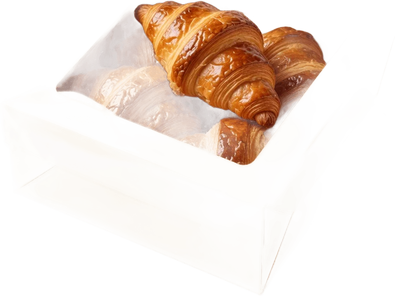Croissant pastry box