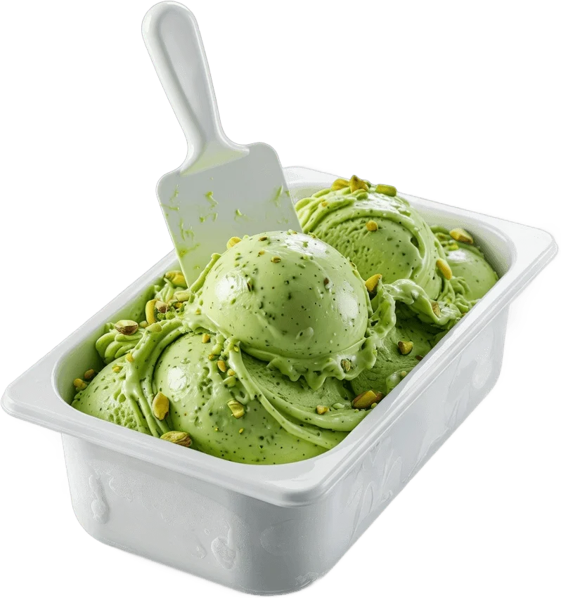 Gelato display tub