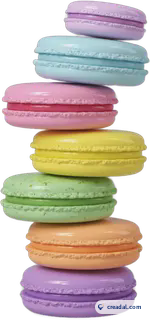 Pilha de macarons pastel