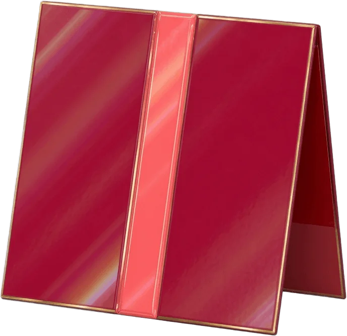 Blank folded menu