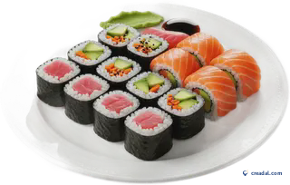 Assiette de sushis