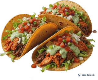 Trois Tacos sur Assiette