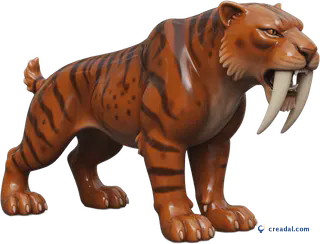 Säbelzahnkatze Figur