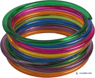 Bracelets en verre colorés