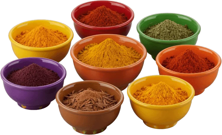 Bols d'Épices Colorés