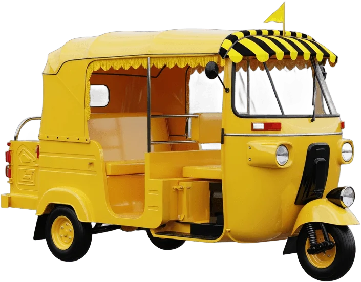 Yellow Auto Rickshaw