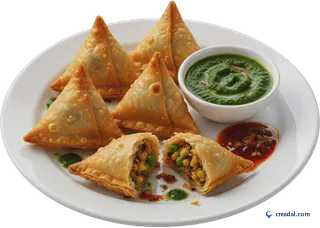 Assiette de samosas