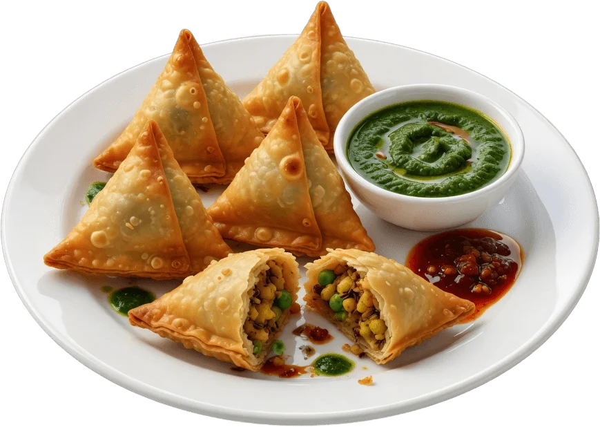 Assiette de samosas
