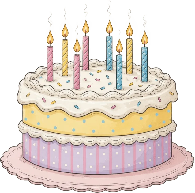 प्यारा जन्मदिन केक