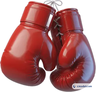 Rote Boxhandschuhe