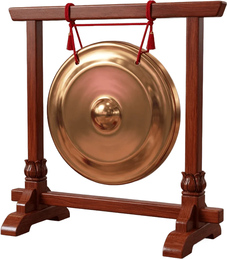 Gong de bronze cérémoniel