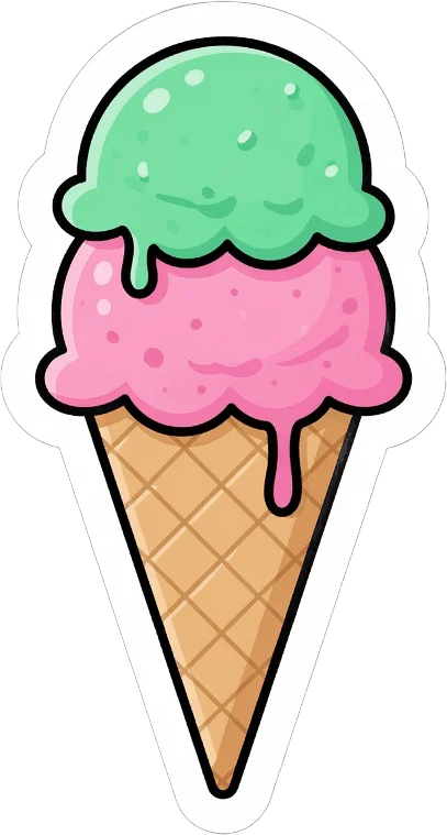 Pink Mint Ice Cream