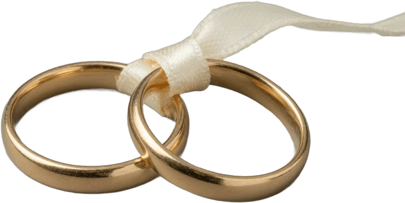Intertwined gold bands