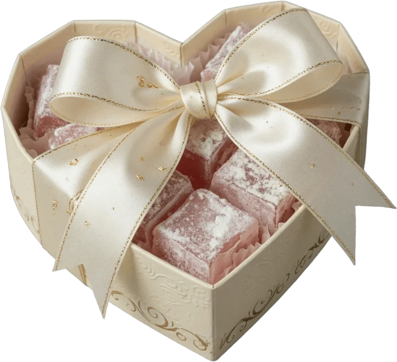Caja de lokum corazón
