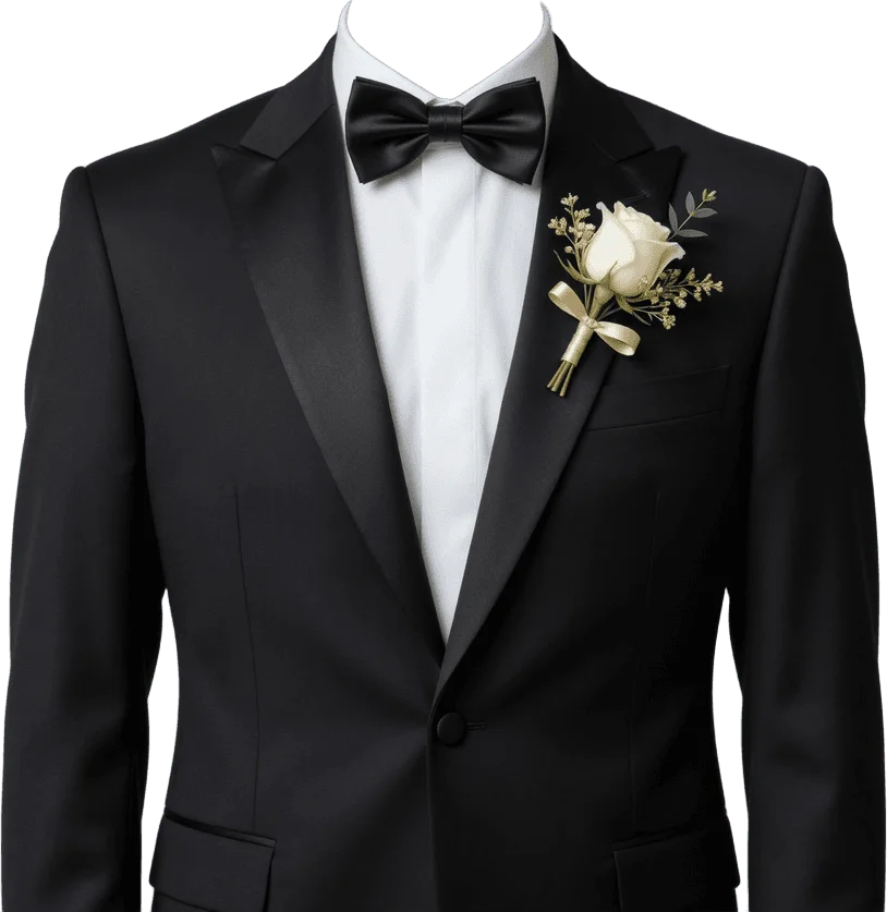 Black tuxedo jacket