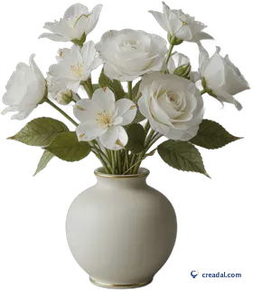白い紙の花