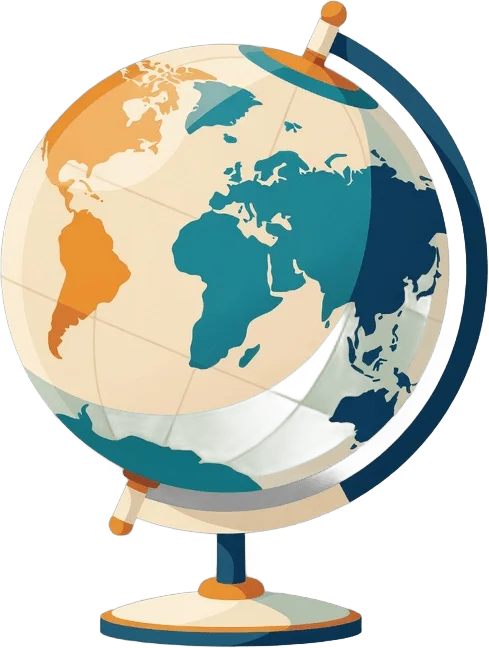 卓上の地球儀