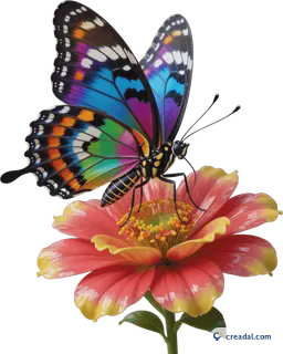 Borboleta sobre a flor