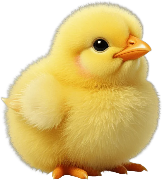 Fluffy Yellow Chick