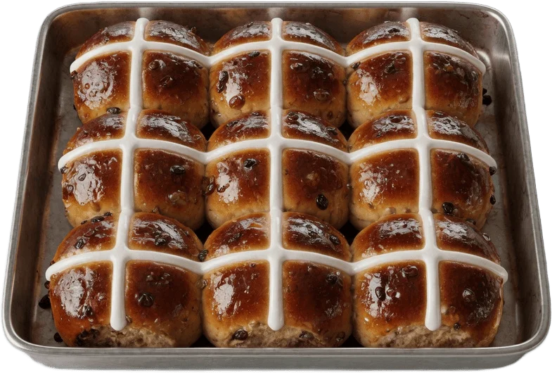 Hot Cross Bun Tray