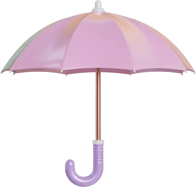 Pastel spring umbrella