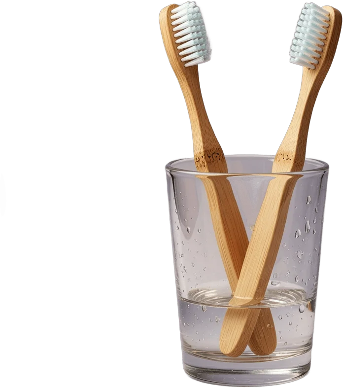 Two Bamboo Toothbrushes