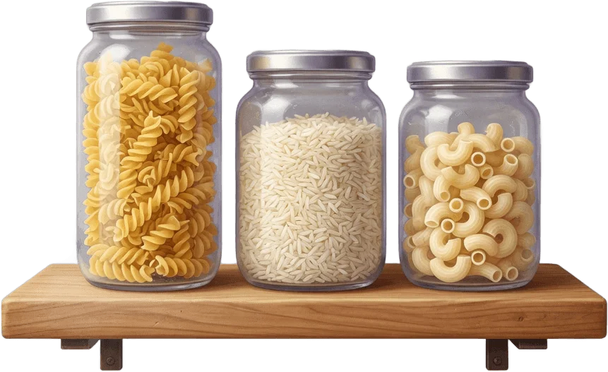 Pantry Glass Jars