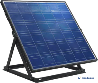 Blue solar panel