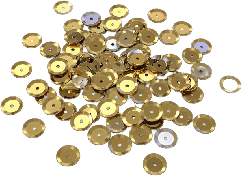 金色亮片堆