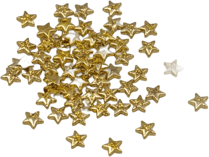 Étoiles pailletées dorées