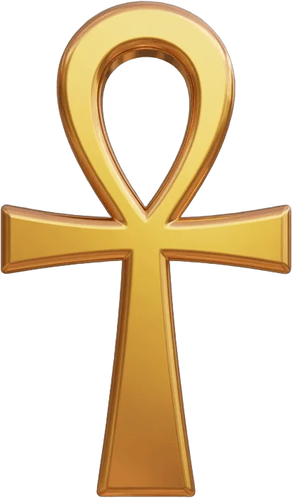 Golden Ankh Symbol