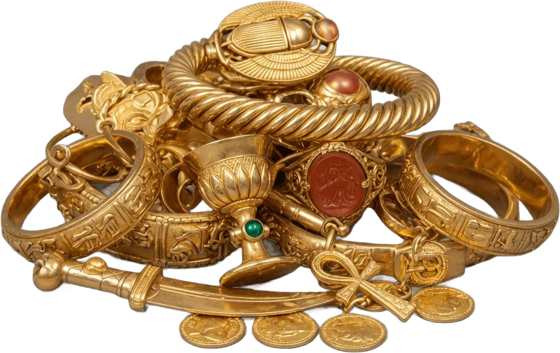 Golden Artifact Pile