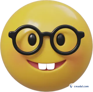 إيموجي وجه ذكي