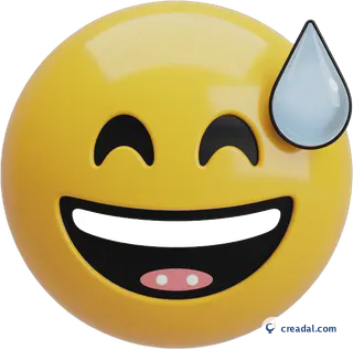 وجه مرتاح مبتسم