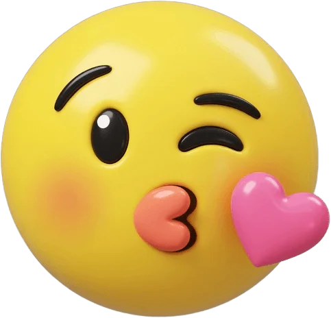 Blowing Heart Kiss